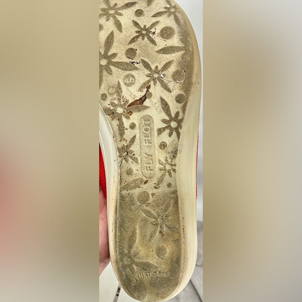 Fly Flot Red Slip-On Shoes 40 9 - Picture 4 of 4